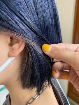 パディントン(Paddington) ネイビー×インナーシルバー☆スリークボブ♪