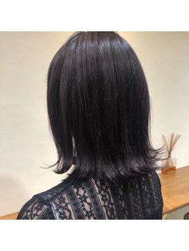 ケイト(kate) 【kate 】大宮 外ハネミディアム×パープルアッシュ