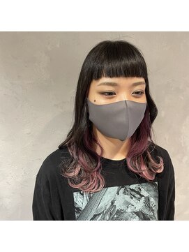 アース 高円寺店(HAIR & MAKE EARTH) ラベンダーのインナーカラーで♪《earth_aoyagi0415》
