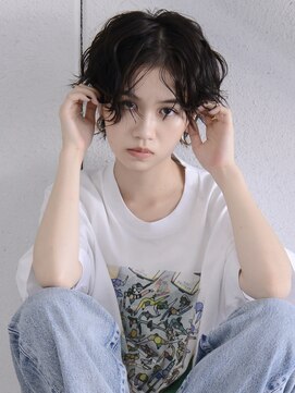 ロアーヘアー オペラオー 折尾店(RAWR hair Opera O) 【RAWR】メンズライク_センターパートパーマスタイル