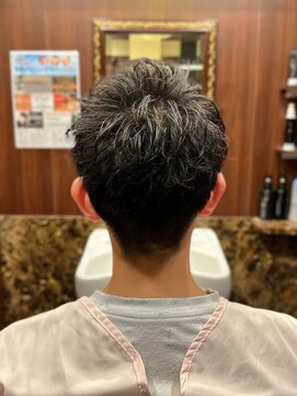 ヒロギンザ 御茶ノ水店(HIRO GINZA) アップバングショート/御茶ノ水/パーマ/ツーブロック