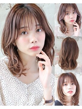 アフロート ルヴア(AFLOAT RUVUA) 大人可愛い★【レイヤー×ゆるふわ巻き髪風パーマ】京佳