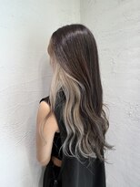 アジールヘア 池袋東口店(agir hair)&nbsp;20代30代大人かわいいミルクティーベージュインナーカラー池袋