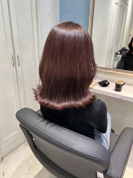 アソビセカンド 原宿(ASOBI 2nd) 前髪/マチルダボブ/ピンクベージュ/インナーグレージュ/ブルー