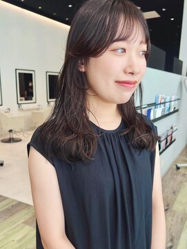 ケーツー あべのキューズモ－ル店(K-two) ワンカール*顔周りカット*レイヤーカット*地毛風カラー*暗髪