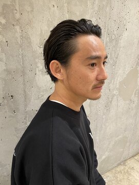 ガーデンヘア(garden hair.) パーマで動くオールバックスタイル