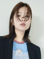 トリッカ シブヤ(TRICCA SHIBUYA)&nbsp;ミディアムレイヤー/ 顔まわりレイヤー/ ベージュカラー