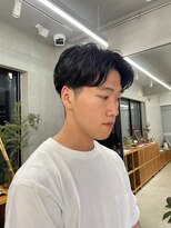 ナル(nalu.)&nbsp;メンズパーマ/毛流れパーマ/センターパート