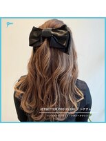 ジェットセット 六本木ヒルズ店(Jetset)&nbsp;インパクト大◎ガーリーリボンハーフアップ
