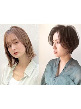 【福島】《カット+低刺激グレイカラー\7500》低刺激×ダメージレスな薬剤と施術で染める度綺麗な髪に♪