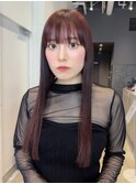 美髪韓国ヘア顔周りレイヤーロング_F30500