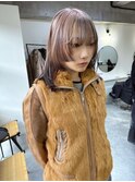 ハイライト ミディアムヘア ショートウルフ ミディアムレイヤー