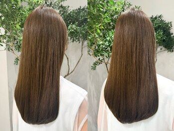 サルファ ヘアデザイン 名古屋 丸の内(S.ALPHA HAIR DESIGN)の写真/髪質改善に特化した最大10ステップの高保湿トリートメント。超音波アイロンコースがおすすめ