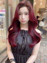 ロテ 名古屋 名駅店(Lote.)&nbsp;チェリーレッド/ホワイトブロンド/外ハネボブ/美髪/名古屋/名駅