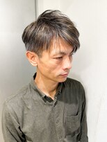 ムクヘアー(muk hair)&nbsp;大人のアップバングショート×白髪ぼかしハイライト