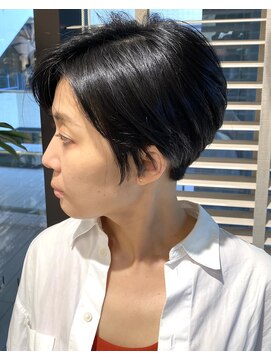 ステアケース 武蔵小杉店(stair:case) 大人くびれショート/白髪ぼかしハイライト/武蔵小杉/自由が丘