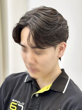 ビッケメンズヘア(Vicke Men's hair) フェザーパーマセンターパートダウンパーマニュアンスパーマ韓国