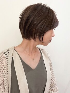 ネイロ バイ ジルブラン 葛西(NeiRo by JIL BLAN) ハイライト白髪ぼかしダブルカラーインナーカラーショートボブ