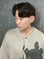 アウル 心斎橋(owl)&nbsp;センターパート/フェザーパーマ/フェザーショート/メンズパーマ