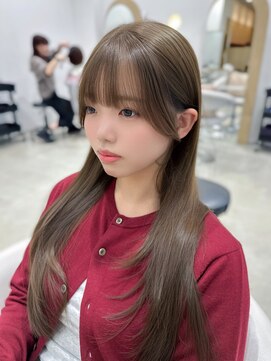 艶髪/韓国/レイヤーカット/ダブルカラー/栄e43