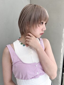 ギークス(GEEKS) 【GEEKS渋谷】レイヤーボブ/ハッシュカット/ウルフ/ミルクティー