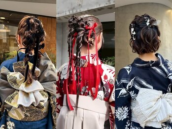 オムズ 大須店(OM's)の写真/【大須/矢場町】ヘアセット～着付けまで、トータルで可愛く仕上げます◎プロの技術で特別な一日に♪