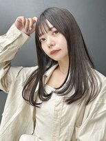 トルネード(TORNADO)&nbsp;顔まわりレイヤー×シースルーバング　ナチュラルロング　ha920