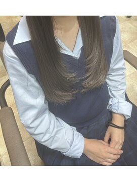 テーラヘアー 高座渋谷店(TELA HAIR) 【部活のある学生に人気】縛れる顔周りロングレイヤー