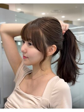 コア 表参道(COA) 結んでも可愛い！小顔に見せる顔まわりカット