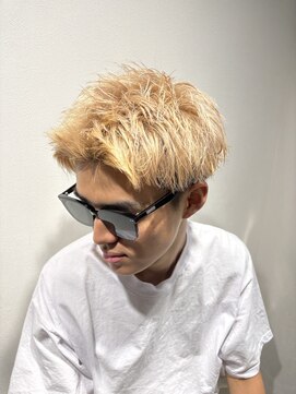 ハイプ 名古屋伏見(HYPE) スパイキーショート×ミルクティーベージュ(栄/伏見/メンズ)