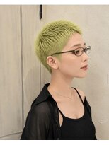 ヘアーリゾートガーデン 南林間店(Hair Resort Garden)&nbsp;相模大野/ブリーチショート/バズカット/抹茶色