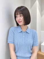 フォト 新宿三丁目(foto)&nbsp;髪質改善縮毛矯正地毛風ストレート切りっぱなしボブ