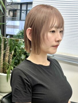 ヒビヲ 横浜西口店(HIBIO) レイヤーカットレイヤーボブハッシュカットブリーチダブルカラー