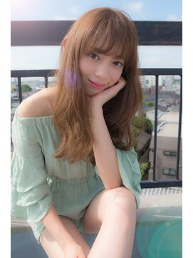 ミル(1001 mille) 抜け感バング★グレージュロブ　(1001mille)