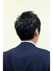 【amule hair】スーツに映えるメンズエッジショート