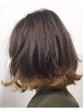 フォーム(FORM) ミニマムボブ×裾カラー