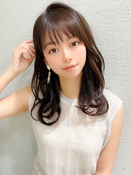 アフロート エル 錦糸町(AFLOAT L) マロンベージュ/くびれミディ/ラベンダーカラー/ゆるふわカール