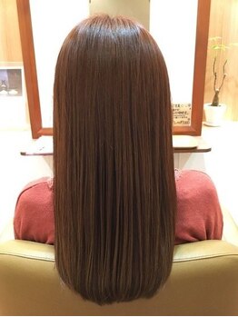 カームヘア 韮塚店(Calm hair)の写真/毛先まで自由自在！毛先がピンとならずに柔らかく自然なストレートヘアに★お手入れ・スタイリングも簡単♪