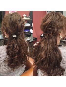 ボアップ 京橋店(boappu) #ヘアセット#ハーフアップ#成人式ヘア#パーティヘア