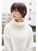 大人かわいい！コンパクトラフマッシュショートボブルフ