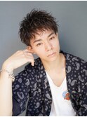 フェザーパーマ/刈り上げセンターパート/サーフカール[新宿]