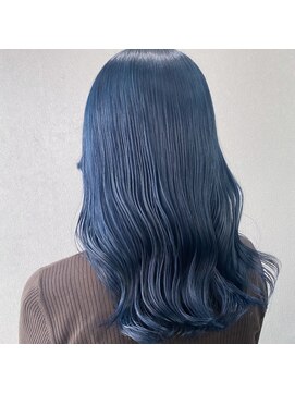 ミル 今治(1003 mille IMABALI) ブルーブラック/ブルーカラー/ブルー系ヘアカラー