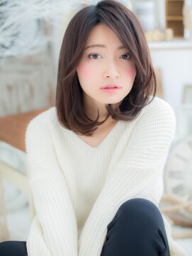 モッズヘア 越谷(mod's hair) アシンメトリーかき上げ小顔エアリーミディc5越谷20代30代40代