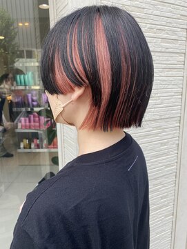 シエル バイ ケンジ 登戸 生田(CIEL by KENJE) ★くびレイヤーエモージュ前髪マチルダボブインナーグレージュ