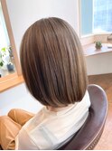 シルキーベージュ×ボブスタイル