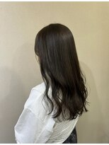 ヘアーアートミュージアム(Hair Art Museum) アッシュマット/ゆる巻き/セミロング