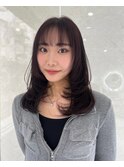 ハイライトカラーミルクティーベージュケアブリーチダブルカラー