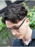 大人スタイルの定番 シャドウパーマ 無造作ニュアンス