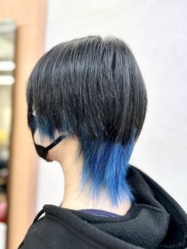 ビューティーサロン カワチ 中庄駅前店(Beauty Salon KAWACHI) ブルーインナーのウルフ