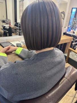 リムアズール 郡山店(Rim Azur) ワンレン×くすみベージュ